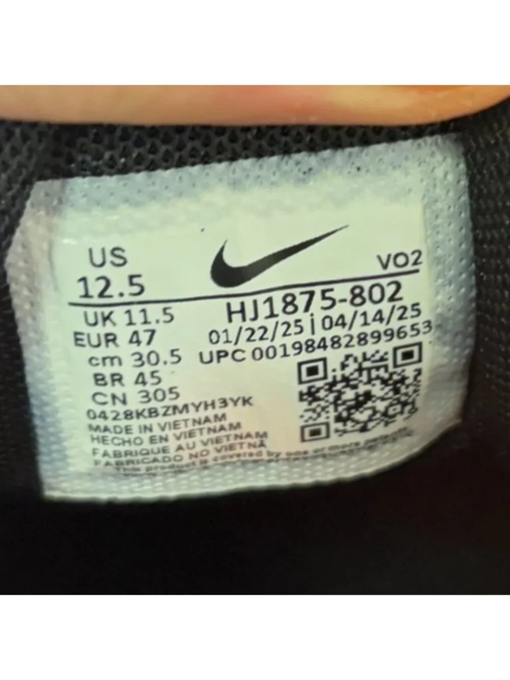 Nike Metcon 10 Men Size 12.5 Orange Black White Athletic Training Shoes Sneakers